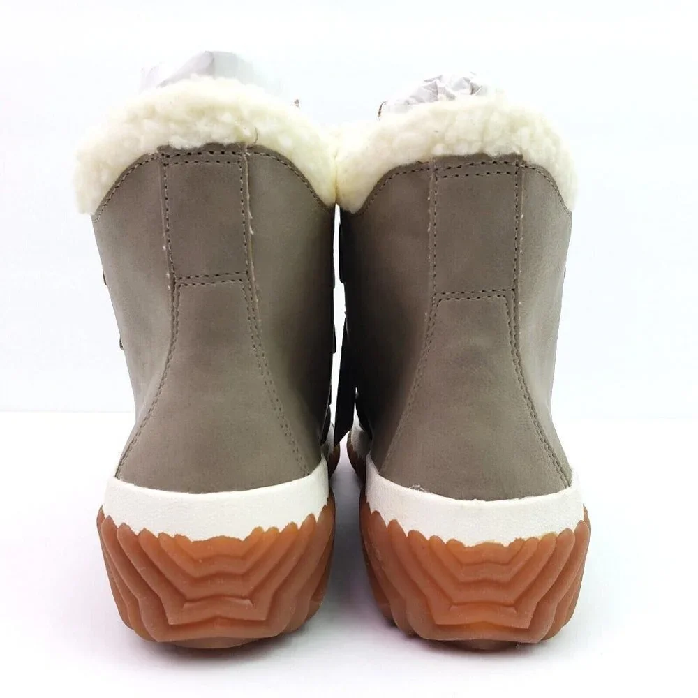 NEW Skechers Jagged Pond Womens Size 5 Black Taupe Waterproof Duck Boots 167286